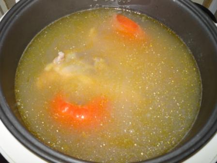 Залить кипятком у установить режим суп