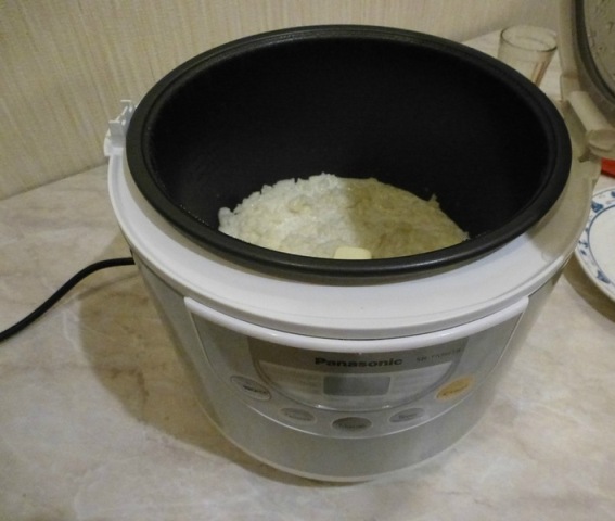 Рисовая молочная каша в мультиварке Panasonic