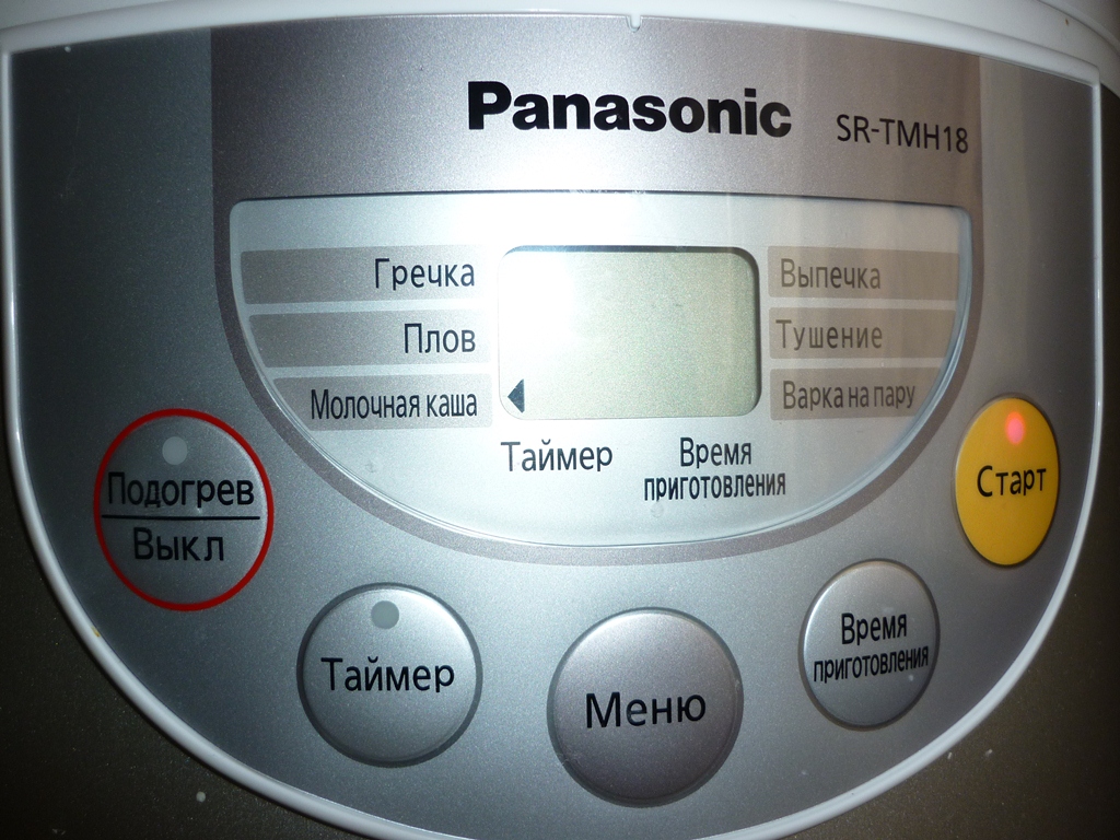 Программа Молочная каша в мультиварке Panasonic