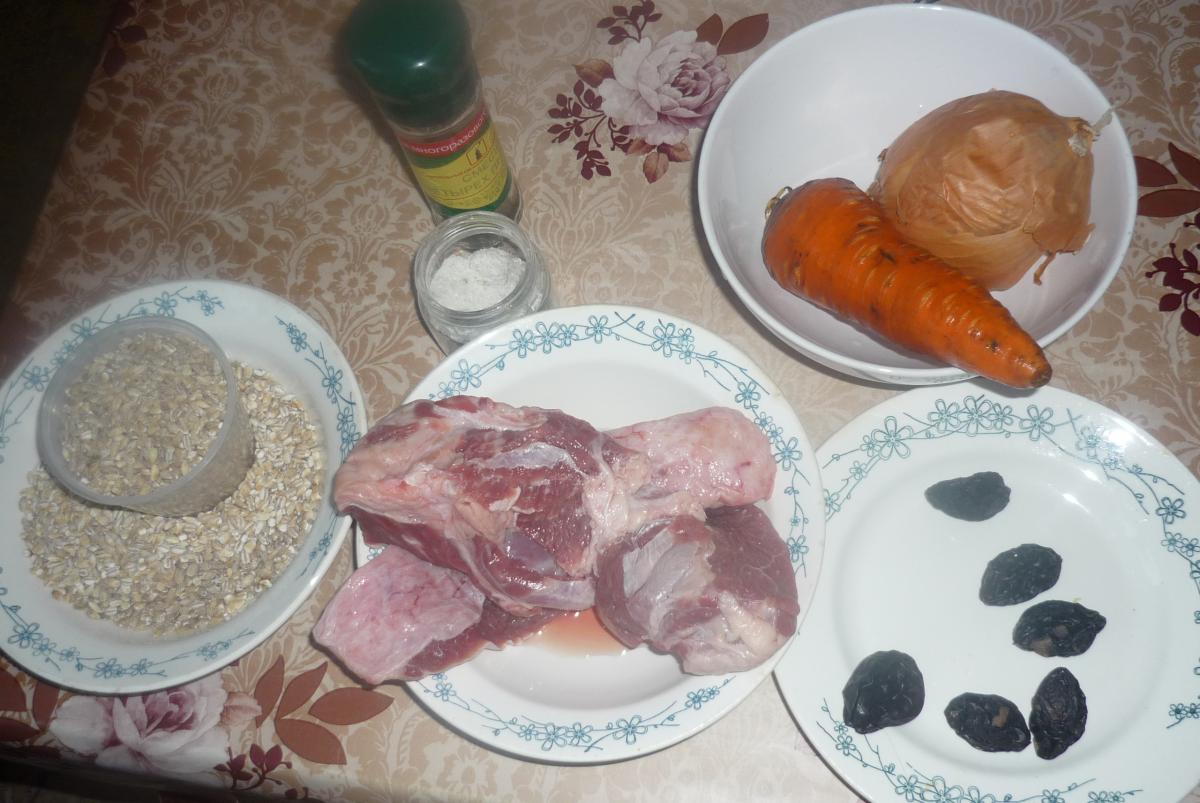 Перловая каша с мясом по-татарски в мультиварке | Ингредиенты