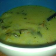 Фото рецепта: Сырный суп с шампиньонами в мультиварке Scarlett