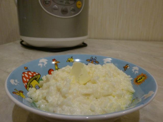 Рисовая молочная каша в мультиварке Panasonic