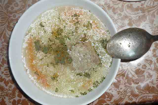 Фото рецепта: "Суп с говядиной и вермишелью" в мультиварке Vitek