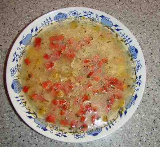 Фото рецепта: "Суп овощной с курицей" в мультиварке Philips